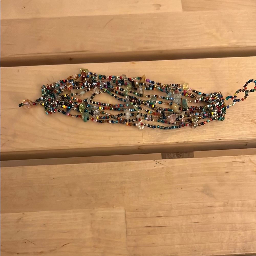 Multicolor Beaded Wrap Bracelet